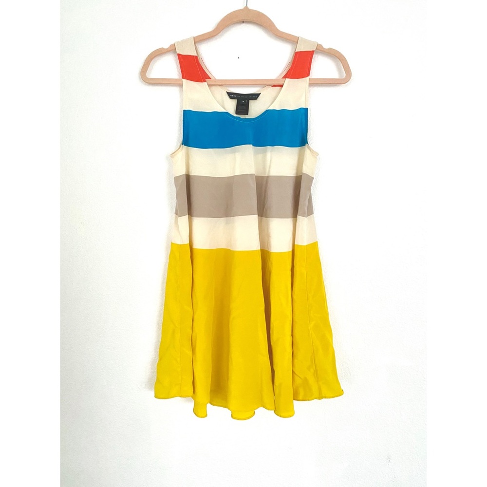 Silk Simone Stripe Dress - Picture 2 of 5